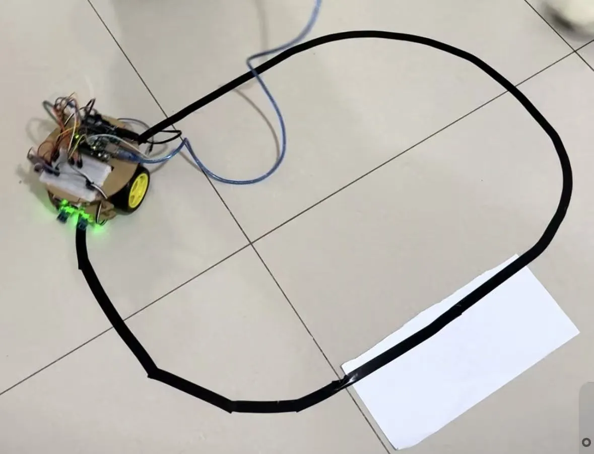Line-following robot car project